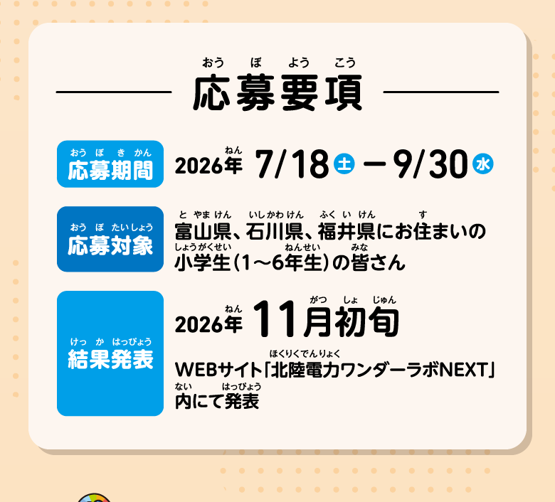 応募要項